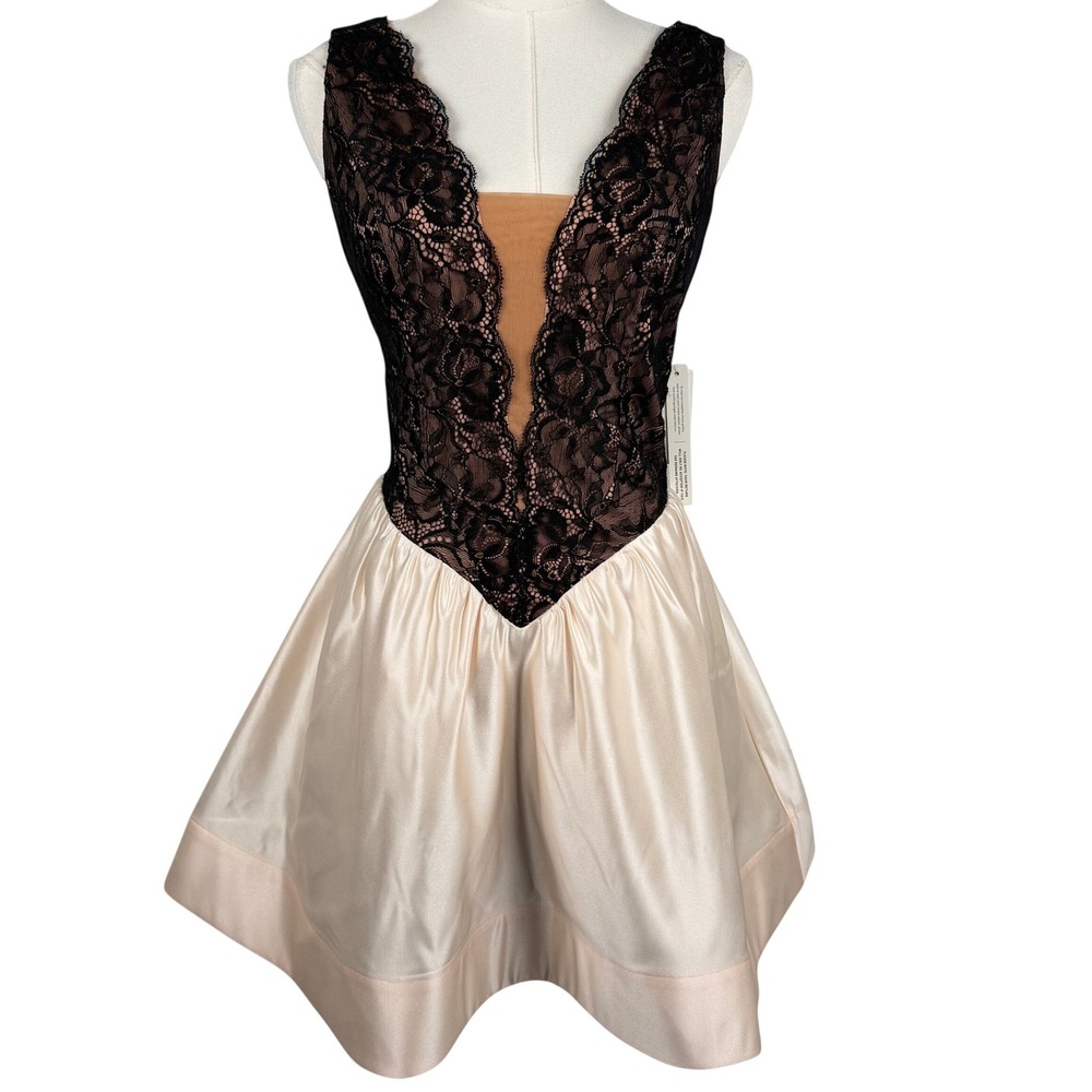 NWT Maeve Anthropologie Twofer Basque Waist Mini Dress 4 Coquette Audrey Hepburn - Picture 2 of 9